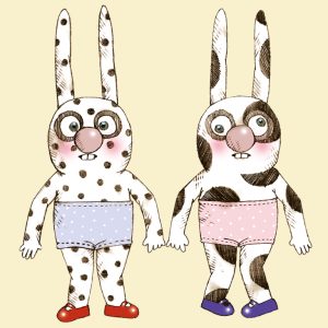 Prick och Fläck klippdockor - Paperinuket