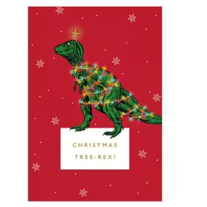 Joulu Rex joulukortti ja kirjekuori